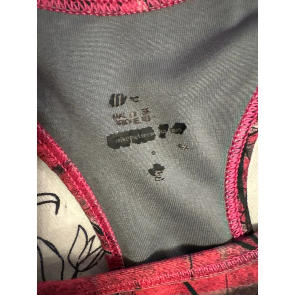 Nike‎ Pro Women's Hot Pink Abstract Design Sports Bra, Small